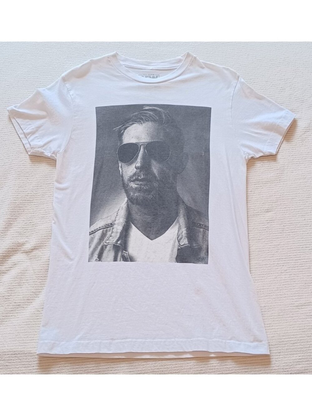 Pro Wrestling Tees AEW Orange Cassidy Yearbook Photo White T-Shirt Adult Size S